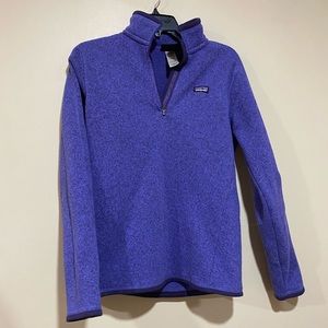 Medium purple Patagonia half zip better sweater